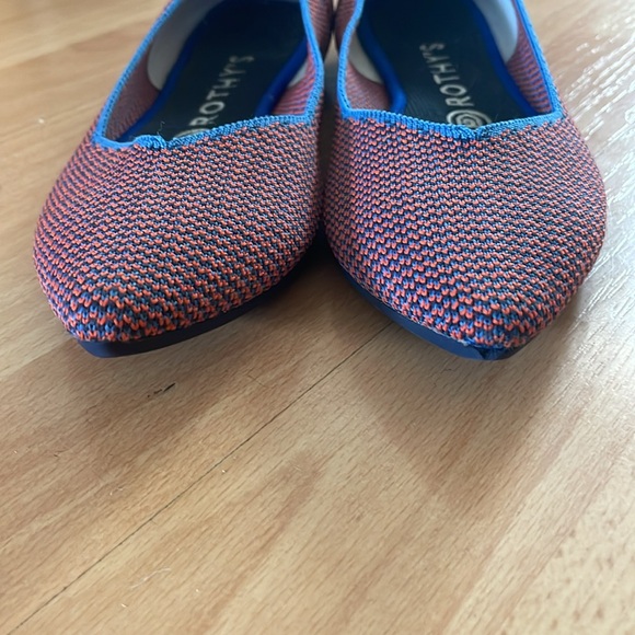 Rothy’s The Point Tangerine Triple Stitch DISCONTINUED COLOR size 8 - Picture 4 of 5